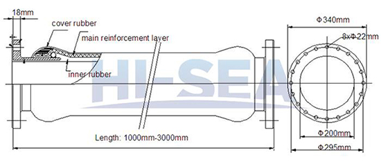 DN200 discharge rubber hoses drwaing.JPG